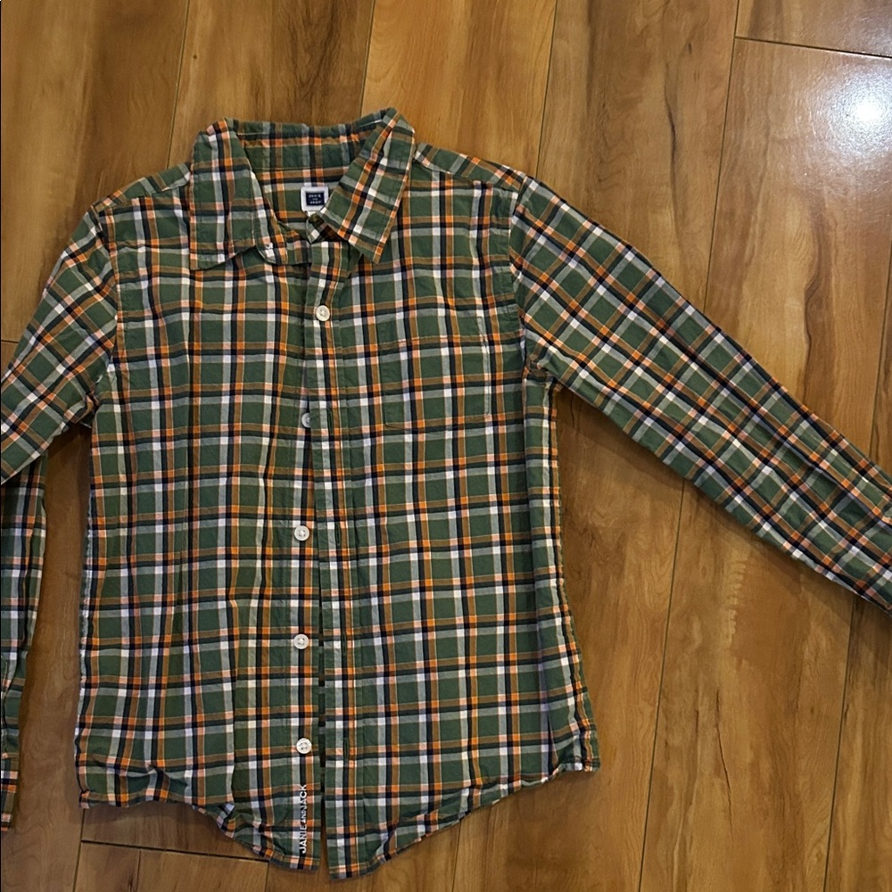 Janie and Jack miss plaid shirt